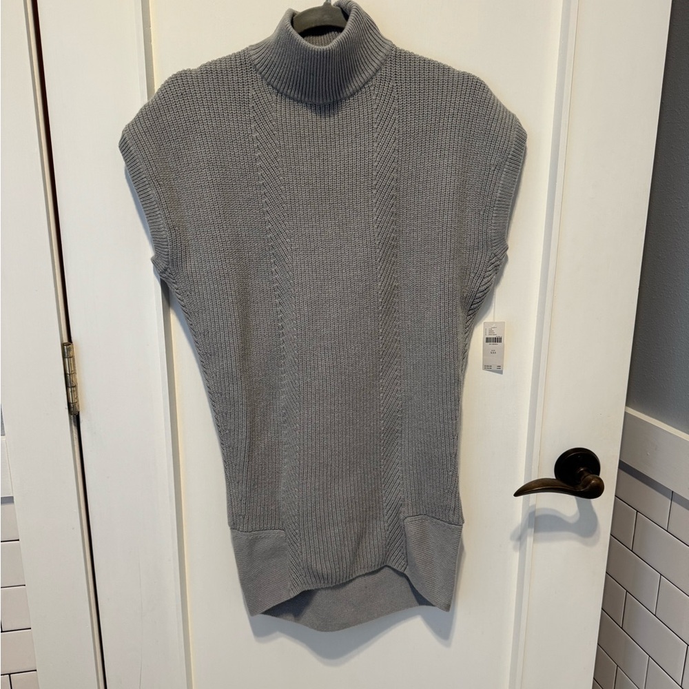 anthropologie gray turtleneck  sweater dress NWT. Oversized so cute on